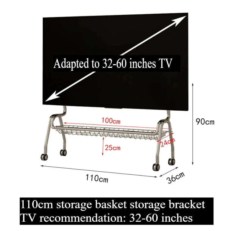 meuble tv mobile moderne roulettes support 32 60 pouces rangement salon chambre