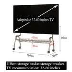 meuble tv mobile moderne roulettes support 32 60 pouces rangement salon chambre