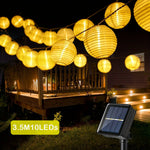 guirlande lumineuse solaire led extérieure ronde translucent moderne clips multiples couleurs festive noël mariage