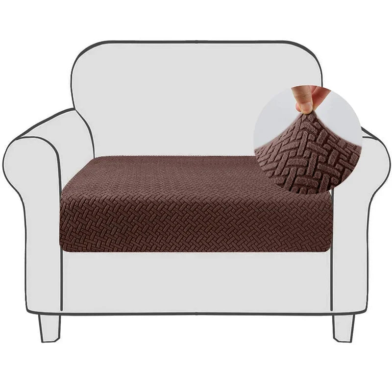 coussin canapé moderne jacquard géométrique élastique beige clair automne hiver