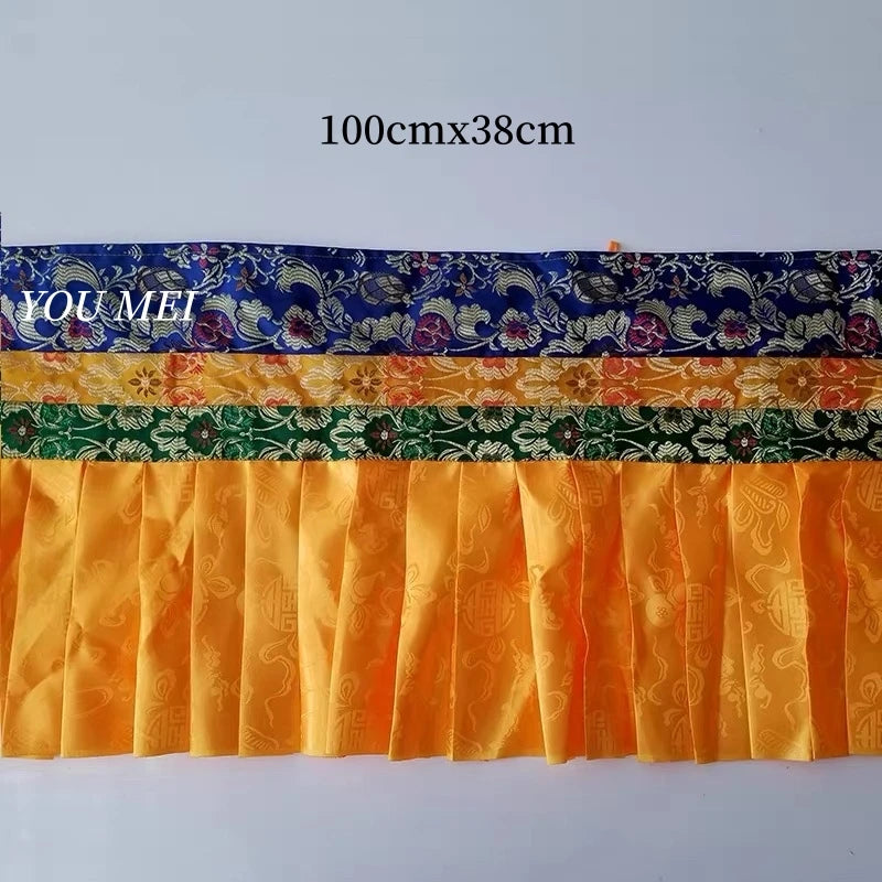 jupe classique brocart or bleu vert motifs floraux dorés hand made française erotique erotique
