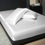 drap plat uni coton polyester adulte lit blanc moderne simple 180x200cm opacité qualité adultère