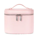 boîte rangement cosmétique cuir marron noir rose blanc moderne minimaliste impermeable poignee amovible