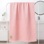 serviette bain coton géométrique rapide moderne multicolore grande taille bleu marine gris rose vert