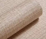 papier peint auto adhésif moderne texture lin beige clair imperméable vinyle 55cm 1m 3m