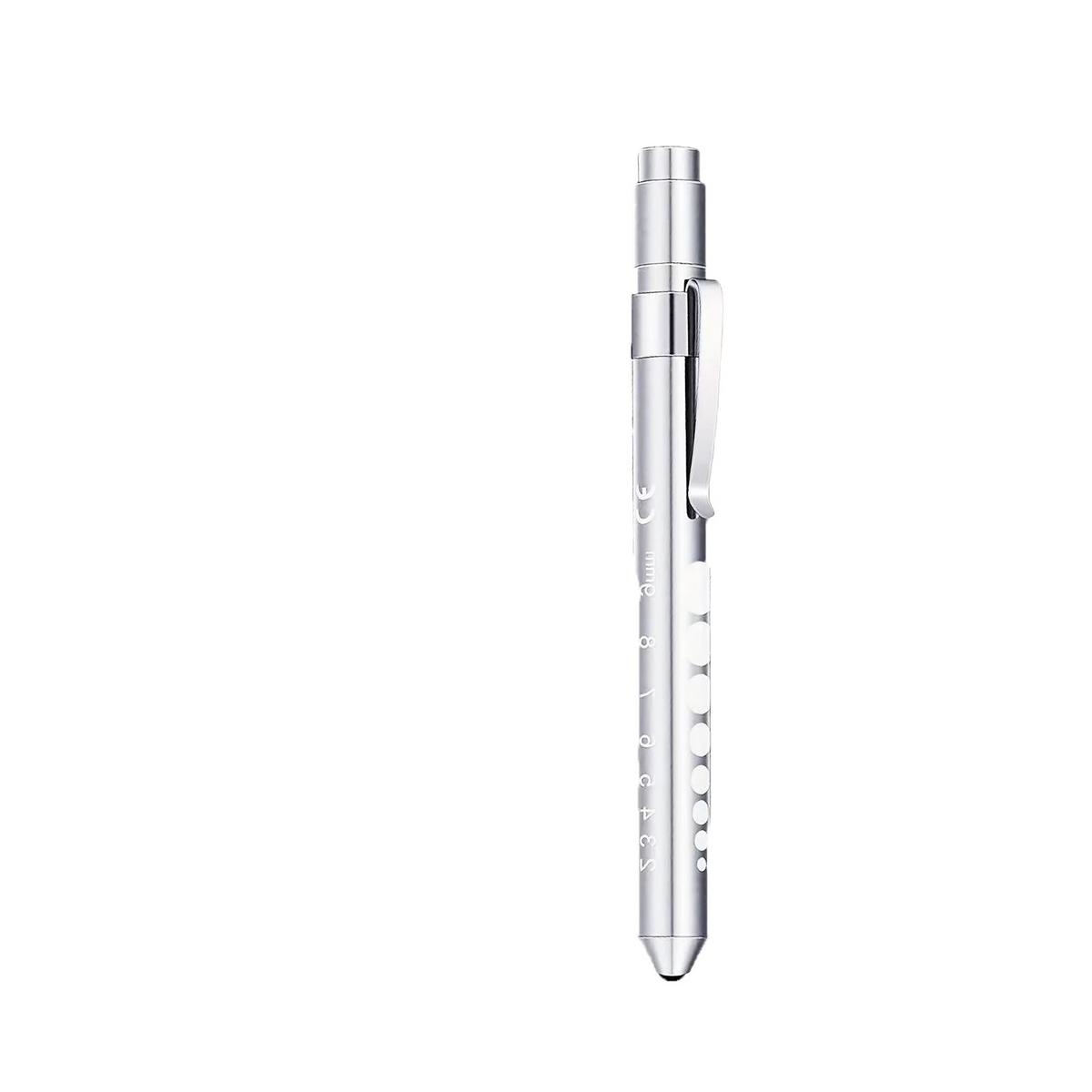 lampe torche verte rouge violet bleu moderne clip règle 5cm points blancs led portable