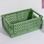 panier rangement pliable orange jaune vert rose gris moderne clips ventilation