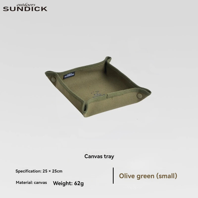 sac cordons vert olive toile épaisse texture naturelle pratique outdoor camping rangement serviettes ustensiles