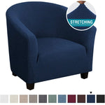 fauteuil moderne housse polyester jacquard gris élégants boutons protection salon automne hiver