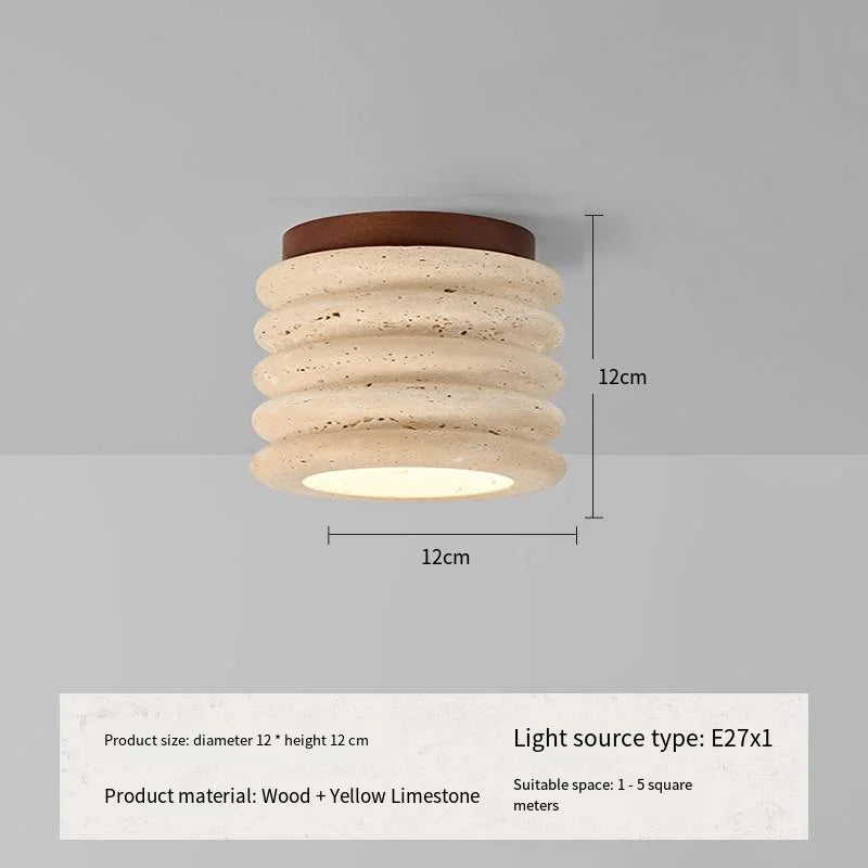 lampe bois marbre éclairage quotidien moderne rustique beige brun foncé pierre naturelle opacité e27