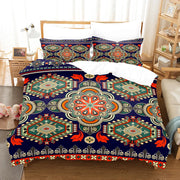 Housse de couette bohème Mandala 100% polyester pour lit adulte - Collection Ombre Interieur