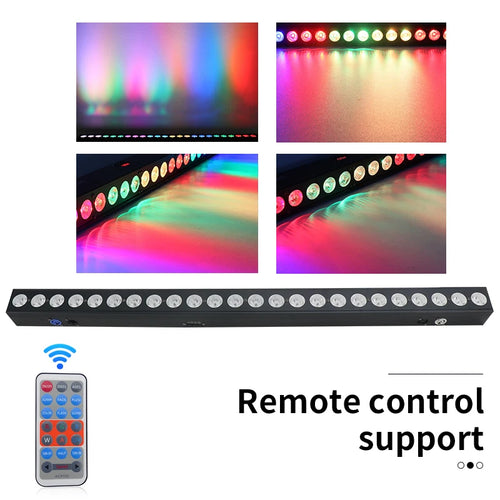 barre led murale rgbw dmx effet lumière scène fête mariage événement professionnel noir moderne