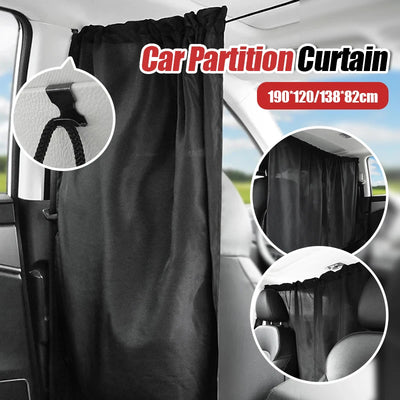 Rideau de séparation noir pour camping-car - Ombre Interieur