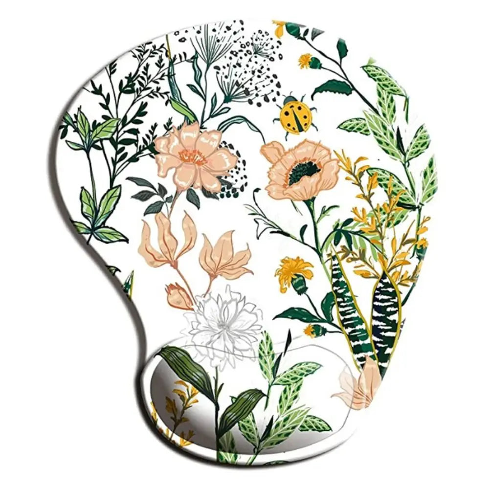 coussin souris ergonomique multicolore floral adhésif gamer portable abstraits motifs opaques