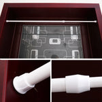 tige rideau métal blanc moderne réglable douche salle bain blanc fixations incluses