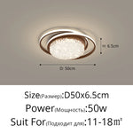 plafonnier led rond moderne cristaux blanc noir marron lampe intérieur élégante