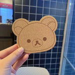 décoration murale kawaii tête d'ours liège motif rilakkuma mignon pinces linge fixations sans perçage