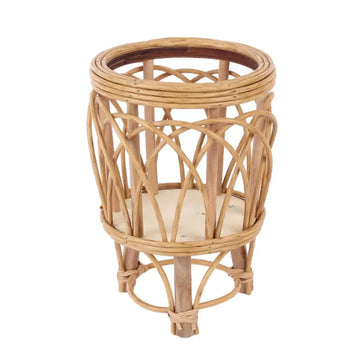 pots plante naturel blanc corde tressée bois rustique boho chic plastique transparentintérieurextérieurbalcon