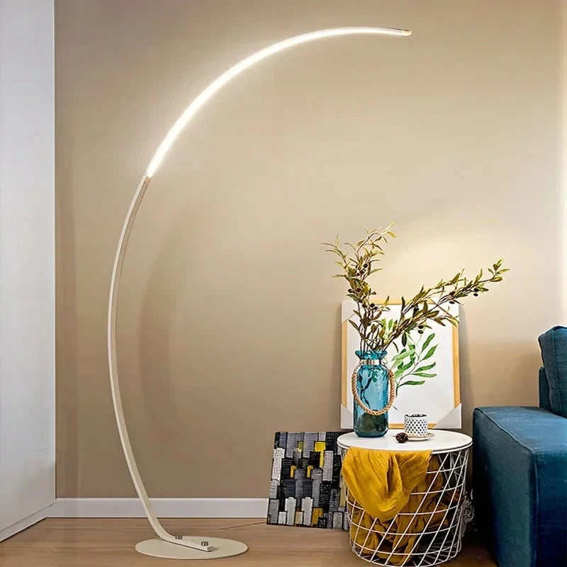lampes pied led moderne minimaliste blanc noir chambre salon