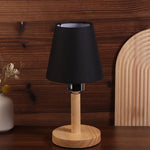 abat jour moderne tissu texturé lampe table rouge noir blanc boisclair minimalisteintérieurclaire