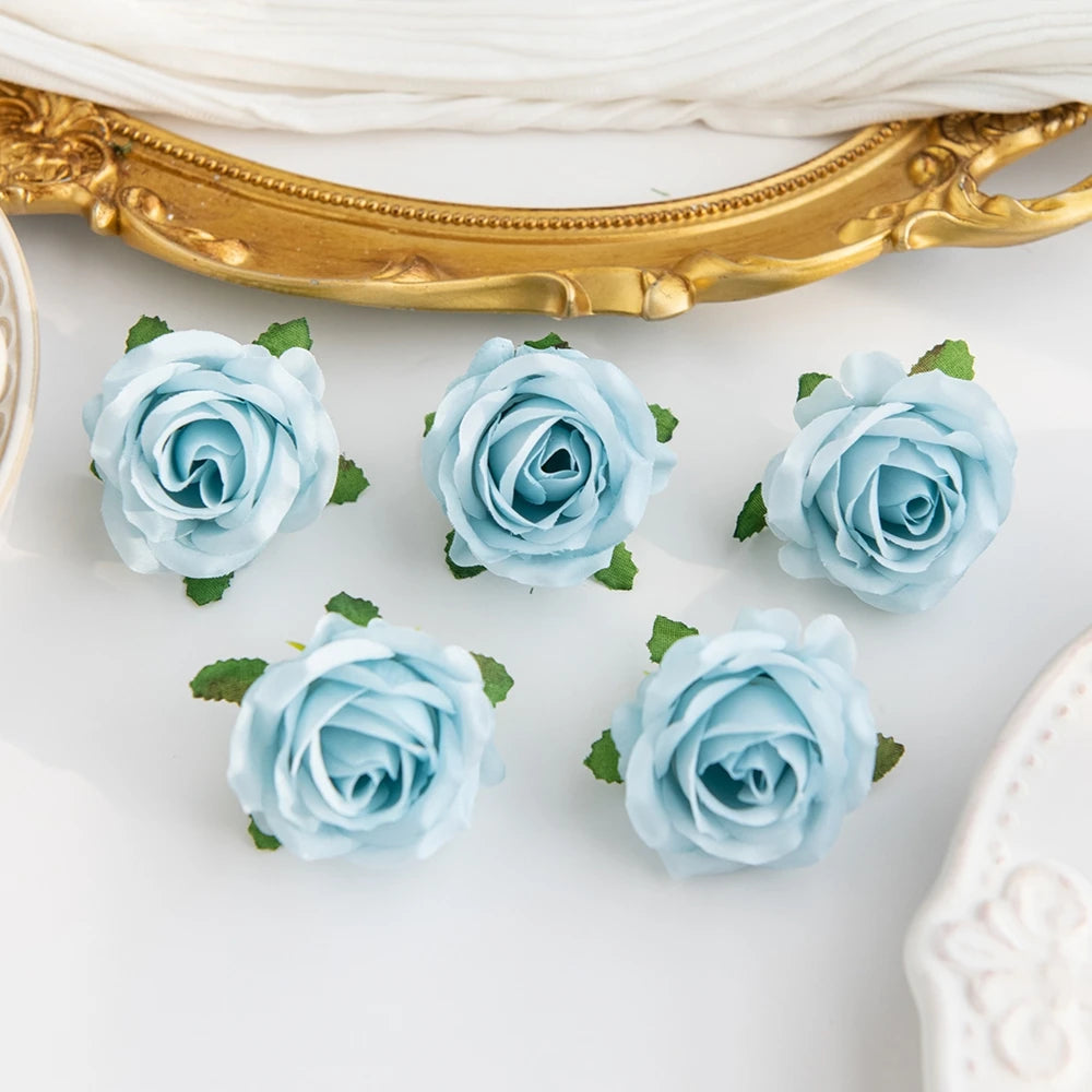 fleurs artificielles roses soie feuilles vertes décoration mariage fête intérieur