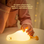 veilleuse pingouin blanc jaune moderne rechargeable led ornement chambre enfants