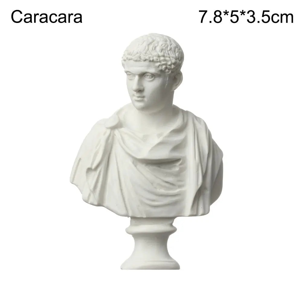 buste sculptural résine blanc détails antiques classiques décoration intérieure alexander beethoven athena chopin