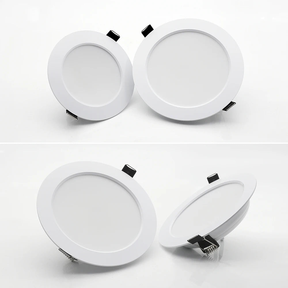 spots led encastrables 7w 9w 12w 15w 18w 21w blanc modernes clips fixation