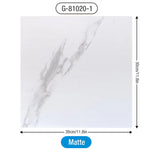 autocollants sol marbre blanc gris moderne adhésifs pvc 30x30cm pack 12 pièces