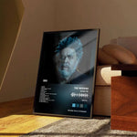 affiche the weeknd moderne noir blanc graphique décoration murale photo texte