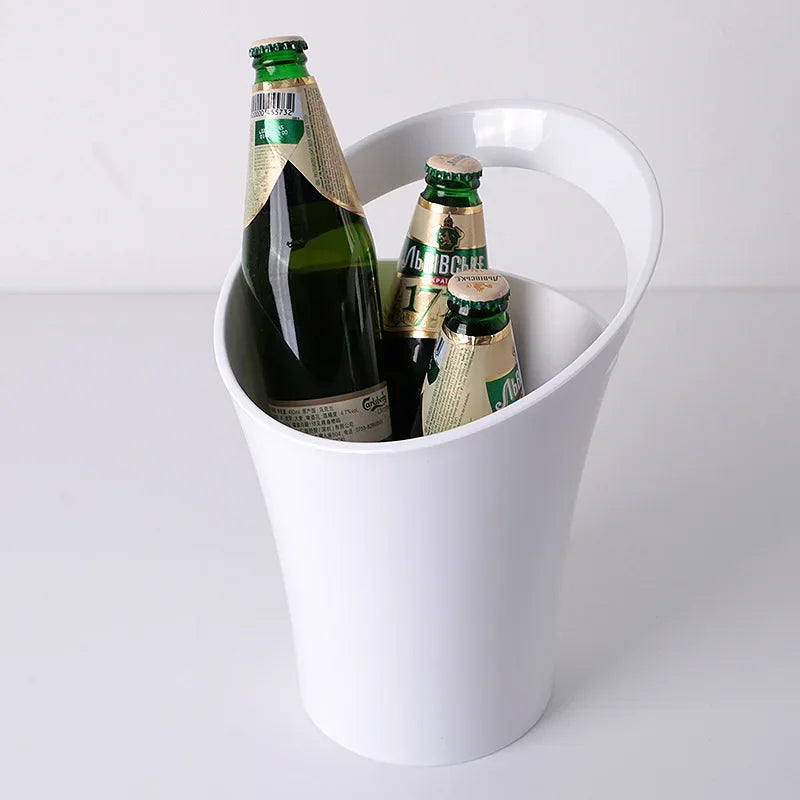 seau glace transparent moderne poignée respectueux environnement blanc noir uni