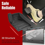 tapis sol caoutchouc noir rayures horizontales imperméable protection tpe moderne voiture easy clean