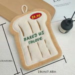 serviettes bain forme pain motifs pizza glace croissant absorbantes lavables enfants