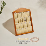 boîte bijoux bois naturel moderne clips beige gris clips bijoux rangement