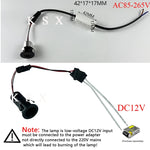 projecteur led spot blanc noir moderne câble adaptateur 12v 85 265v