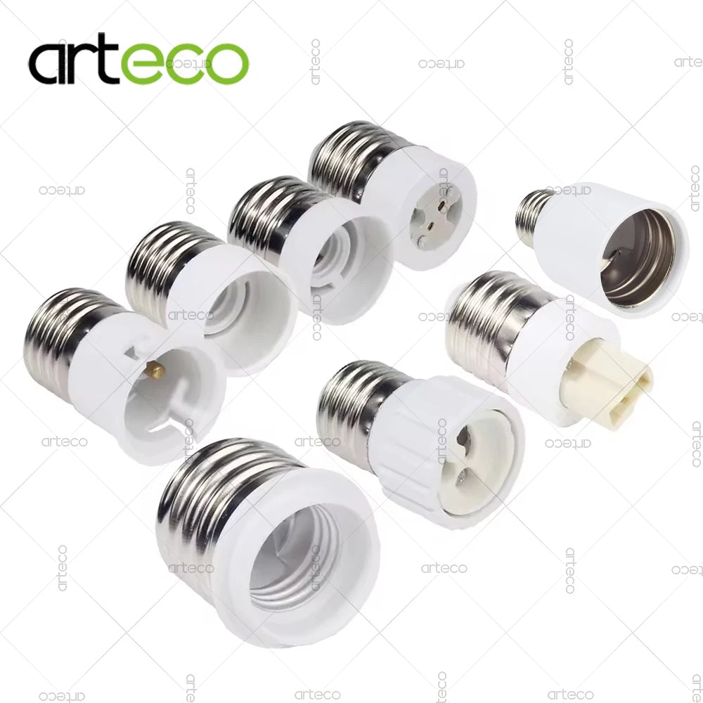 adaptateurs led e27 e40 b22 gu10 e12 e14 mr16 g9 blanc modernes opaques