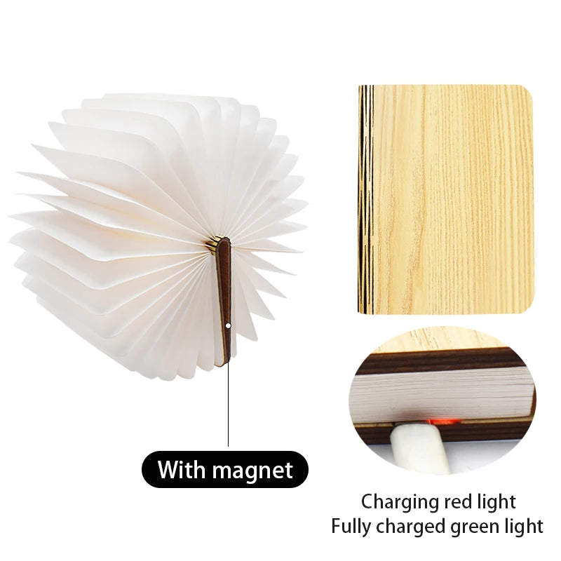 lampe pliable livre blanc moderne ampoules led rechargeable aimant notice utilisation