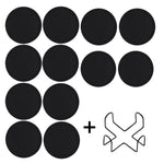 coasters silicone antidérapants antiadhésifs noirs modernes boissons chaudes froides table transparents respectueux environnement