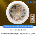ventilateur lampe led blanc moderne télécommande ventilation arrière grille minimaliste