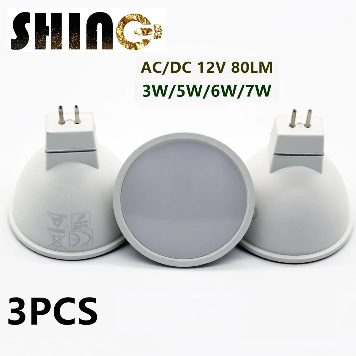 ampoule led 12v 3w 5w 6w 7w blanc chaud 120 degrés moderne basse pression