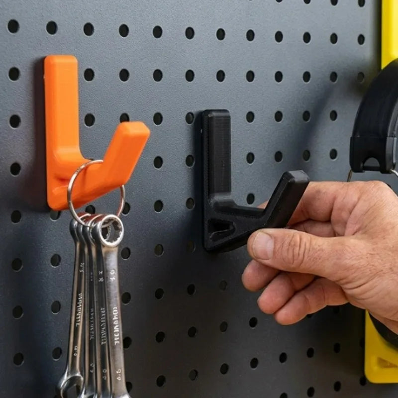 crochets murals orange noir blanc modernes pratiques adhésifs utilisation multiple