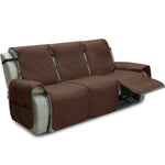 housses fauteuil inclinable gris quilté moderne élastique ajustable poche rangement lavage machine salon