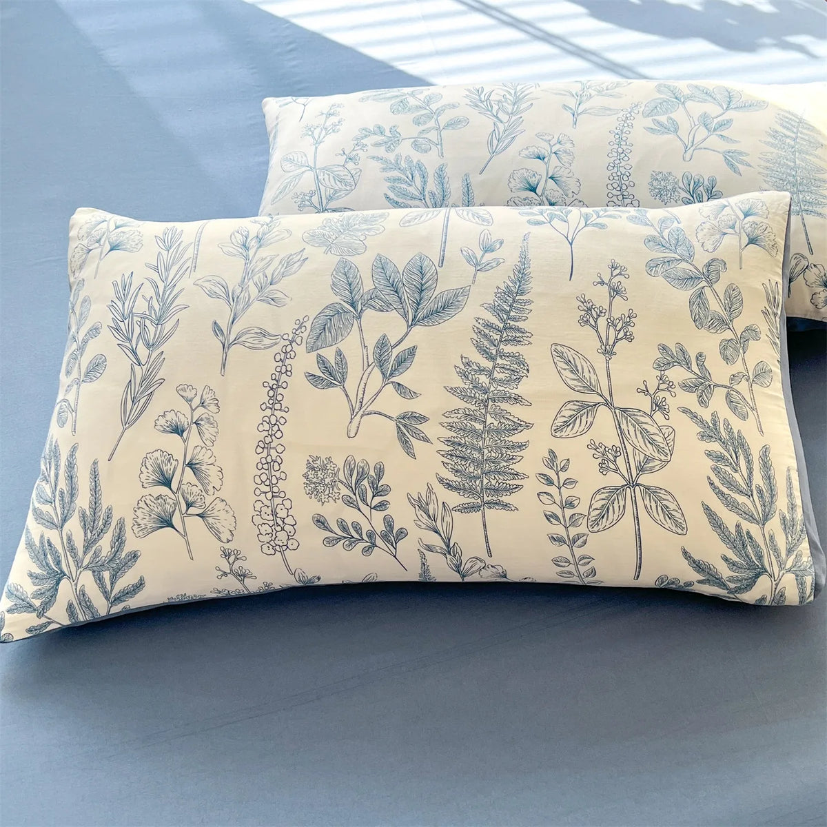 housse taie d'oreiller fleurs florales polyester 48x74cm vintage couleurs pastel motifs floraux respectueux environnement
