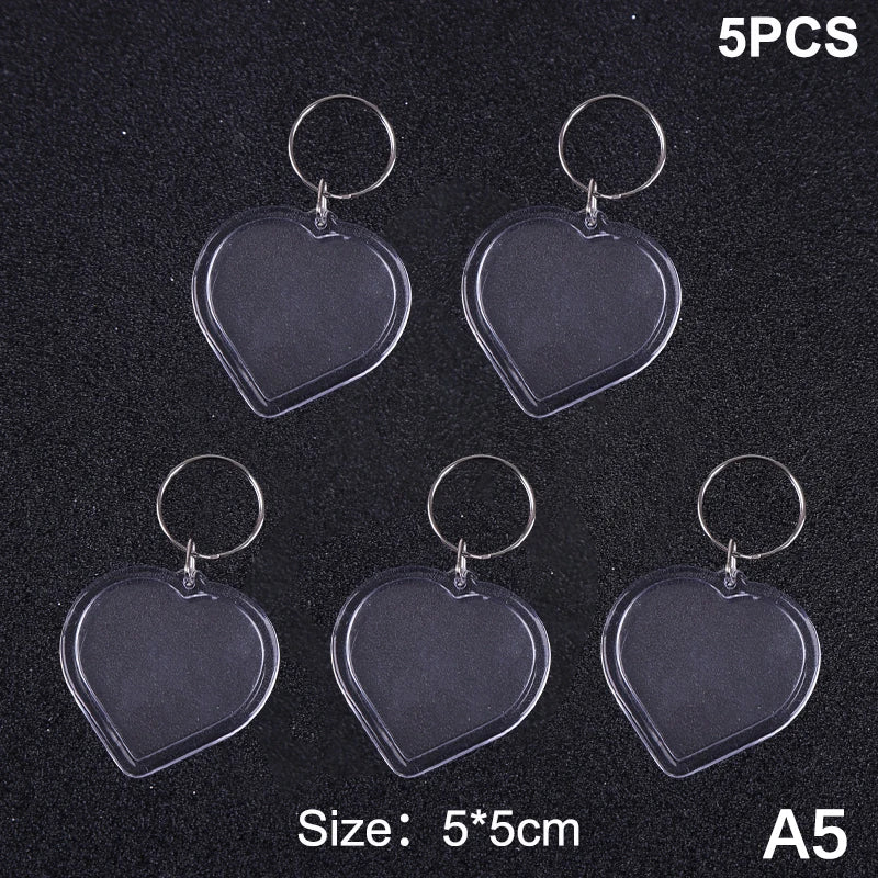porte clés transparent moderne imprimé ❤️ You étoile super dad anneau métallique