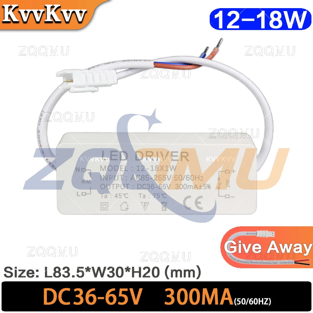 adaptateur alimentation led driver 36w 30w 18w constante 300ma moderne encastrable