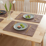 tapis table rectangle lin respectueux environnement isolation thermique facile nettoyage hygiène