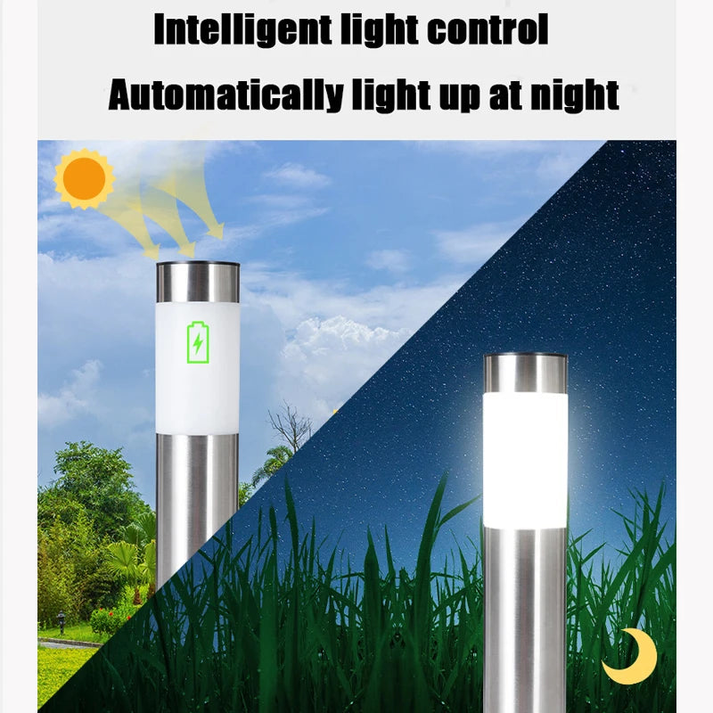 lampe solaire moderne argentée adhésive éclairage extérieur ip65 led vacances patio jardin
