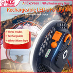 lampe led rechargeable portable bleu hexagonnelle aimant crochet moderne
