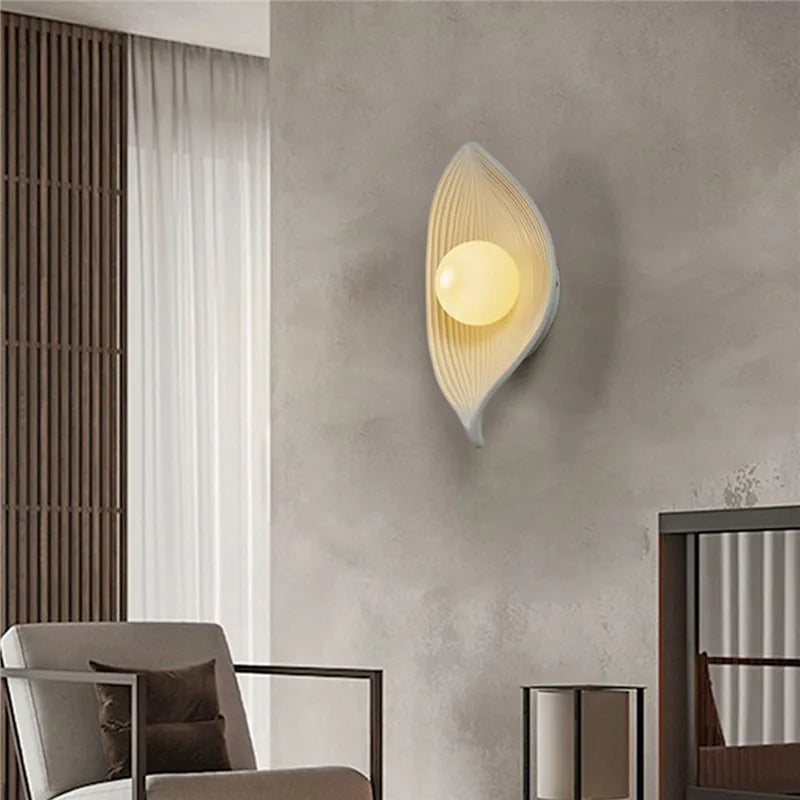 appliques murales led moderne éclairage quotidien fixées mur couleur marron clair flux lumineux 249