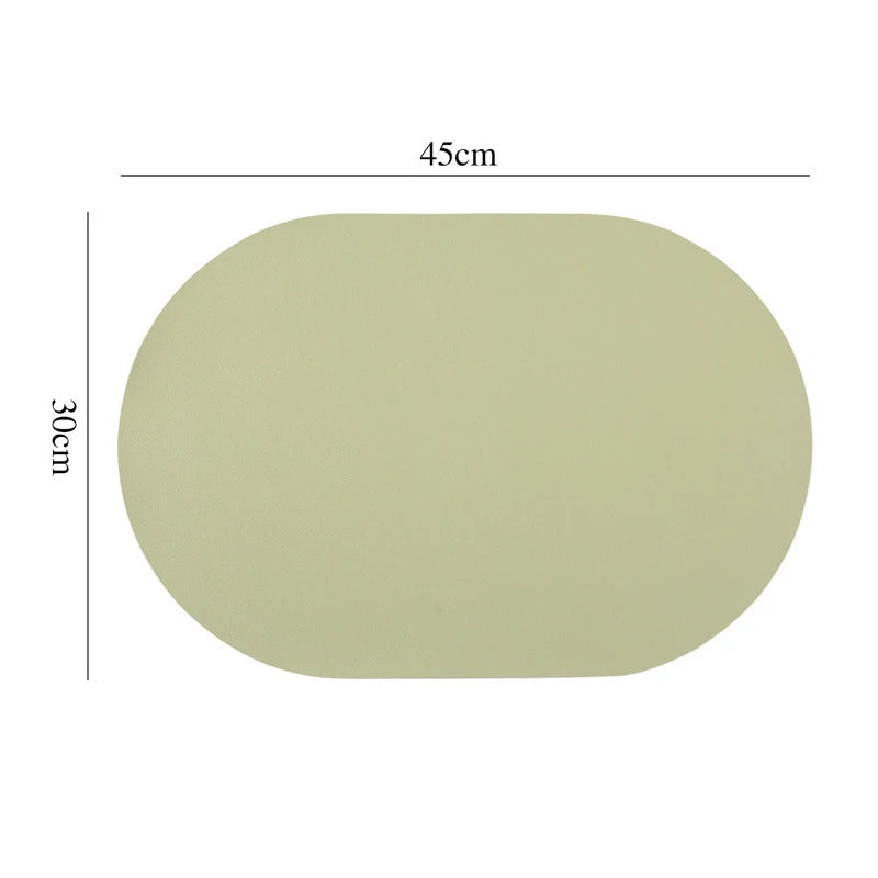 tapis table moderne marron beige bleu clair noir imperméable résistant l'huile uni sans fixation
